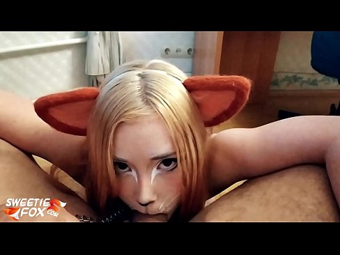 ❤️ Kitsune залгих дик, булэг нь түүний аманд ❤️ Гэрийн порно манайд ﹏